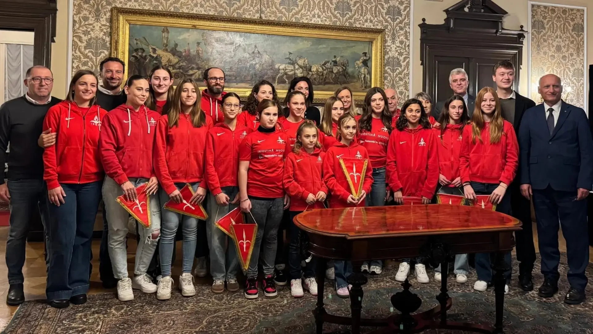 Dicembre 2025: La Triestina Nuoto premiata dal Comune di Trieste per la conquista del Campionato Italiano di Società 2025