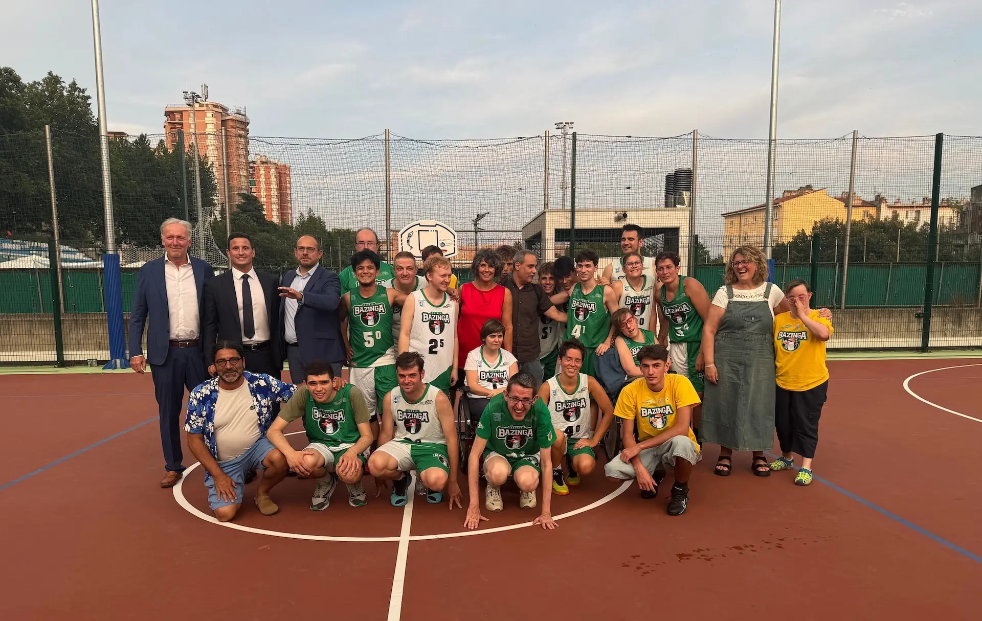 Giugno 2025: partita Baskin organizzata da Trieste Entra in Gioco tra i Bazinga, la squadra nata dalla collaborazione tra Polisportiva Fuoric’entro e la Cooperativa Sociale Trieste Integrazione ANFFAS 