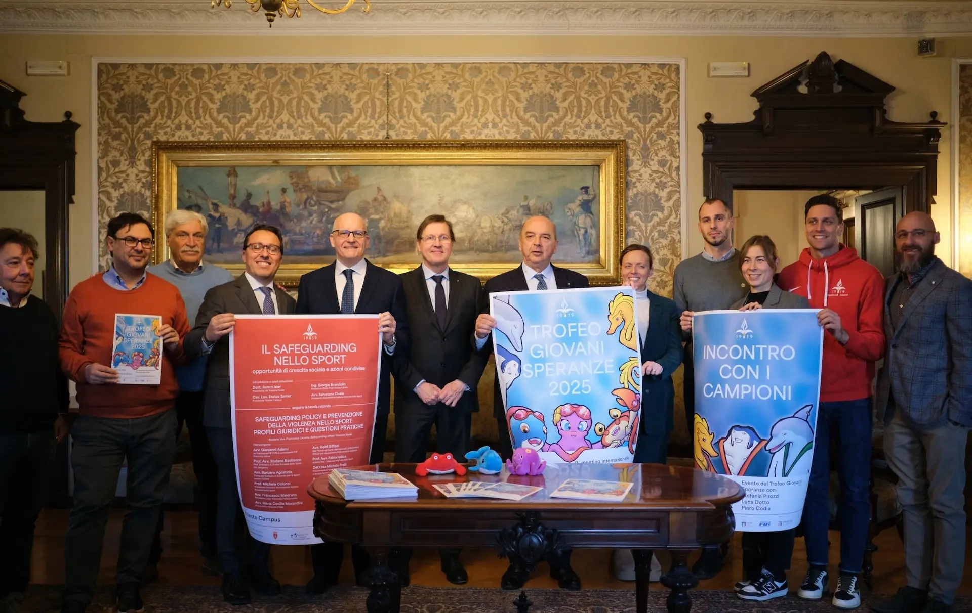 Gennaio 2025: presentazione del Trofeo Giovani Speranze 2025 nel Salotto Azzurro del Comune di Trieste