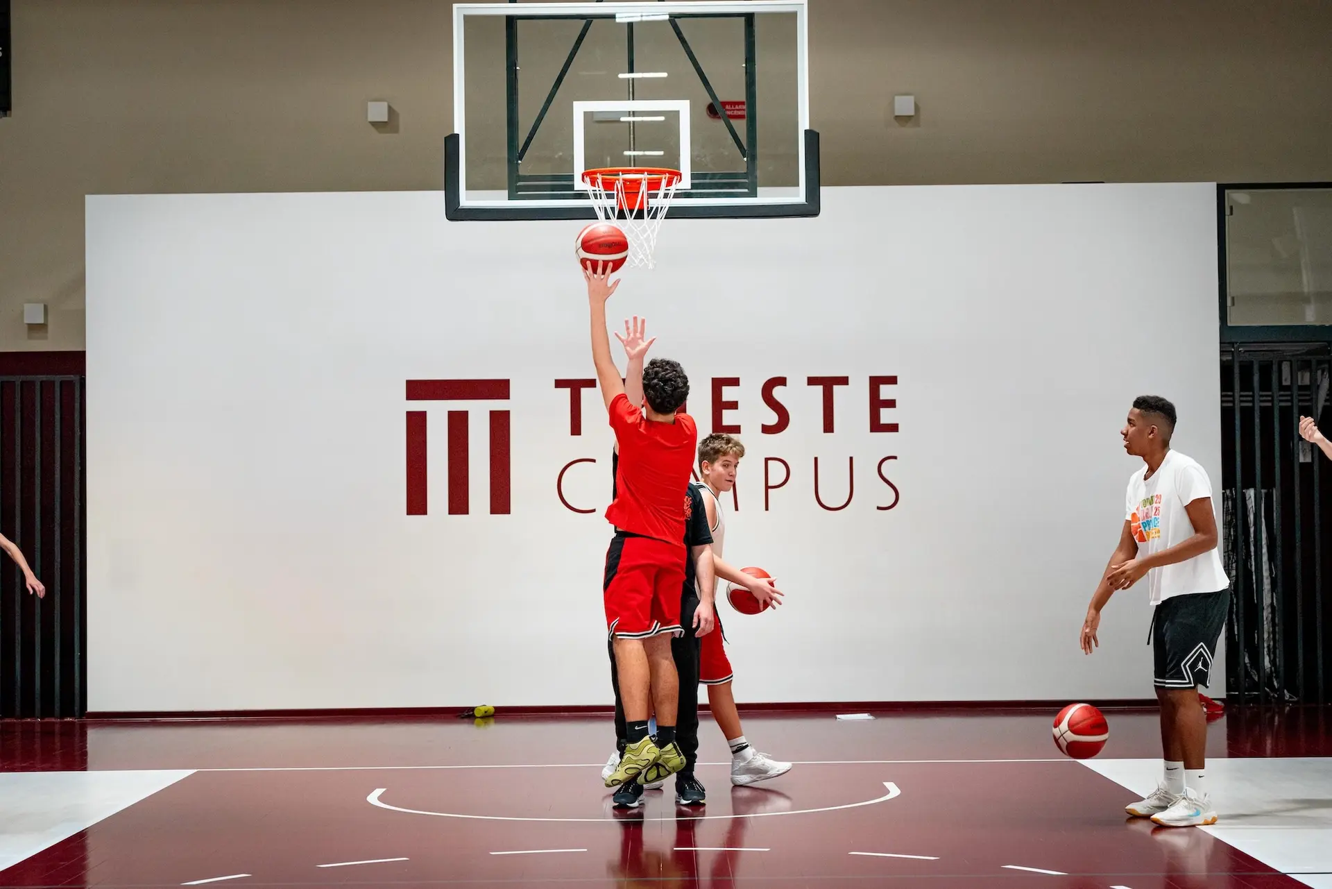 Novembre 2025: Trieste Campus ospita gli allenamenti delle squadre U19 Eccellenza, U17 Eccellenza, U17 Gold, U15 Eccellenza, U15 Elite e U13 di BaskeTrieste